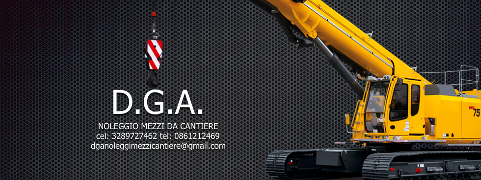 DGA noleggio mezzi da cantiere