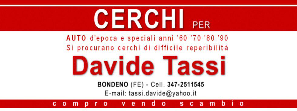 Davide Tassi cerchi auto d'epoca