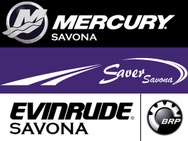 Mercury Savona - Saver - Evinrude - Humminbird logo